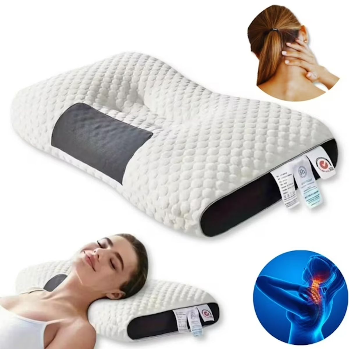 2 Almohadas Ortopédicas Cervical Duerme Mejor, marca GENERICO - Foto 2
