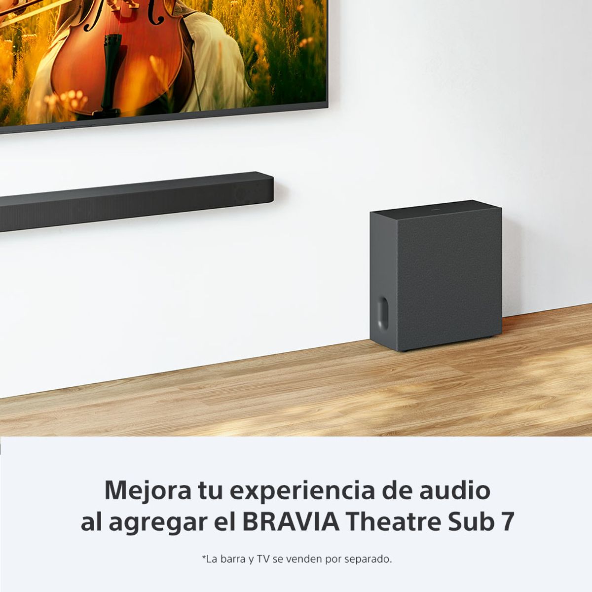SONY - Subwoofer inalámbrico 100 W Theatre Sub 7 Sony