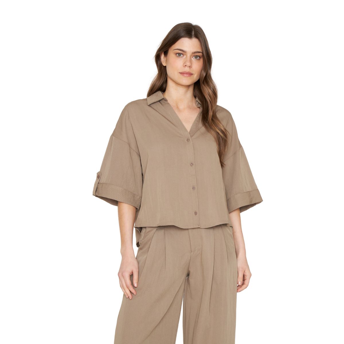 JACINTA TIENDA - Blusa Elena café Jacinta Tienda