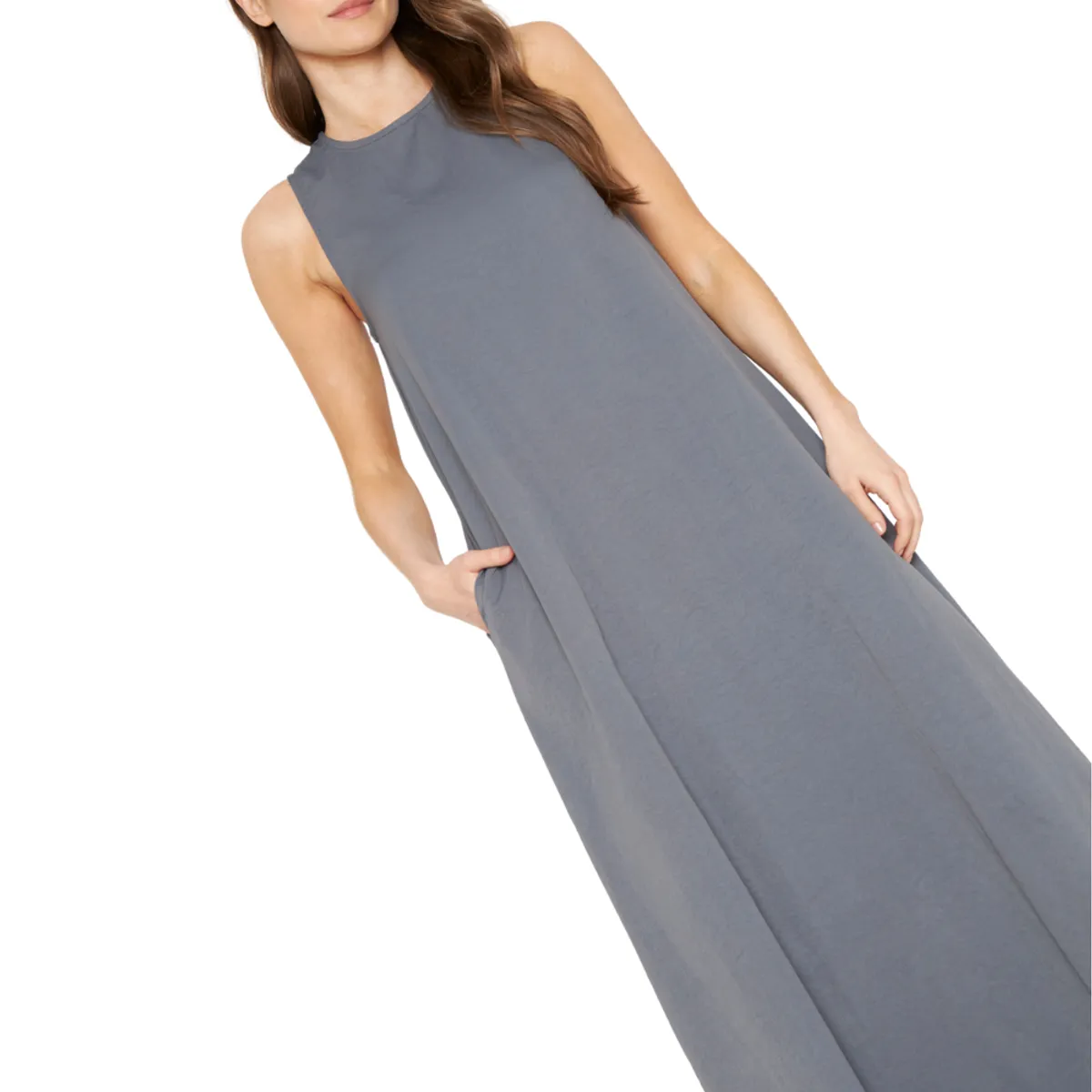 JACINTA TIENDA - Vestido Elena Largo gris Jacinta Tienda