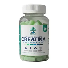 GENERICO - Creatina Monohidratada 60 Gomitas 5g Gummies 30 Días Bonsai Plus+