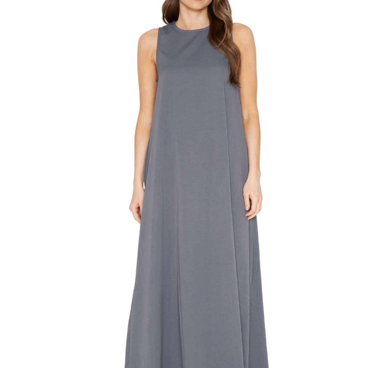 JACINTA TIENDA - Vestido Elena Largo gris Jacinta Tienda