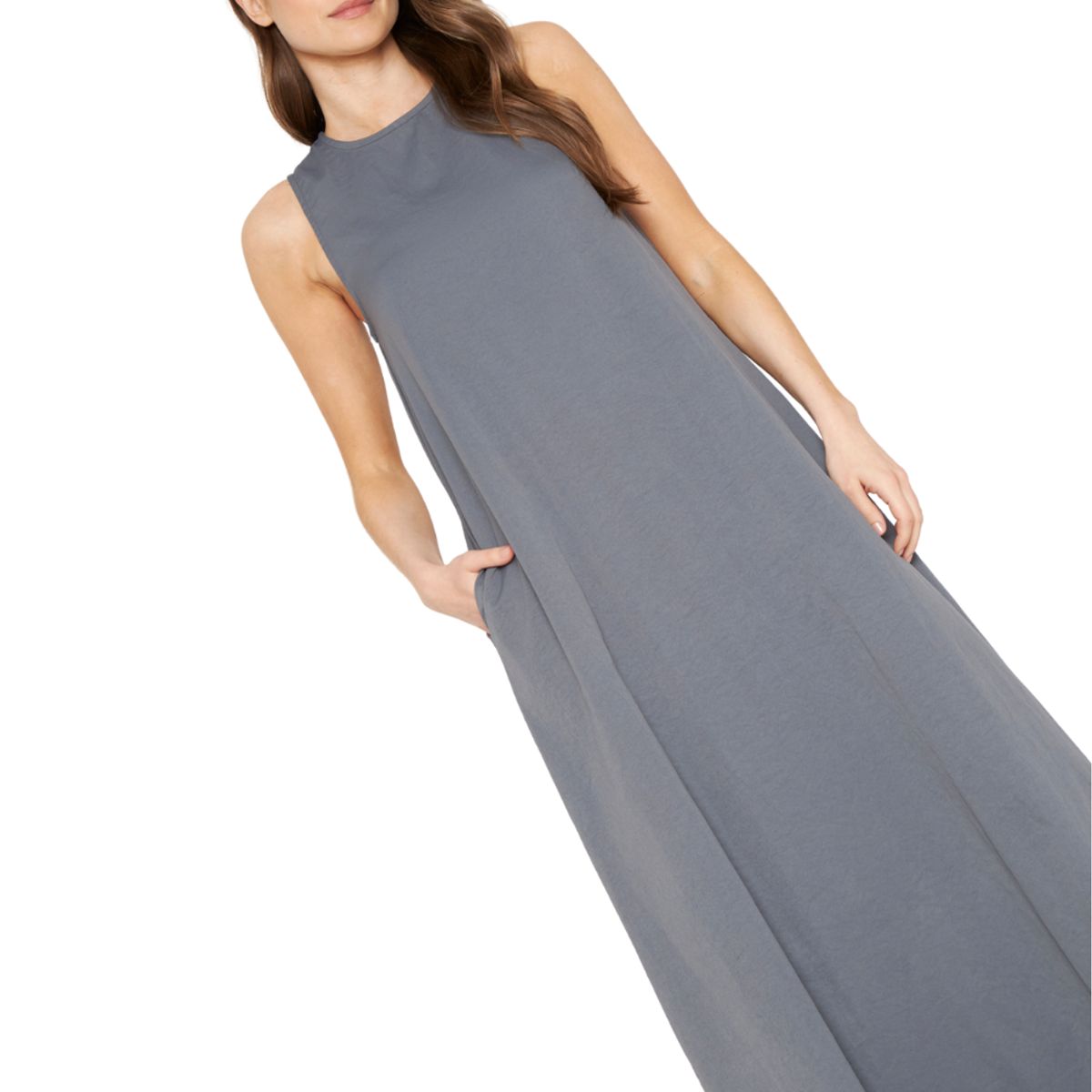 JACINTA TIENDA - Vestido Elena Largo gris Jacinta Tienda