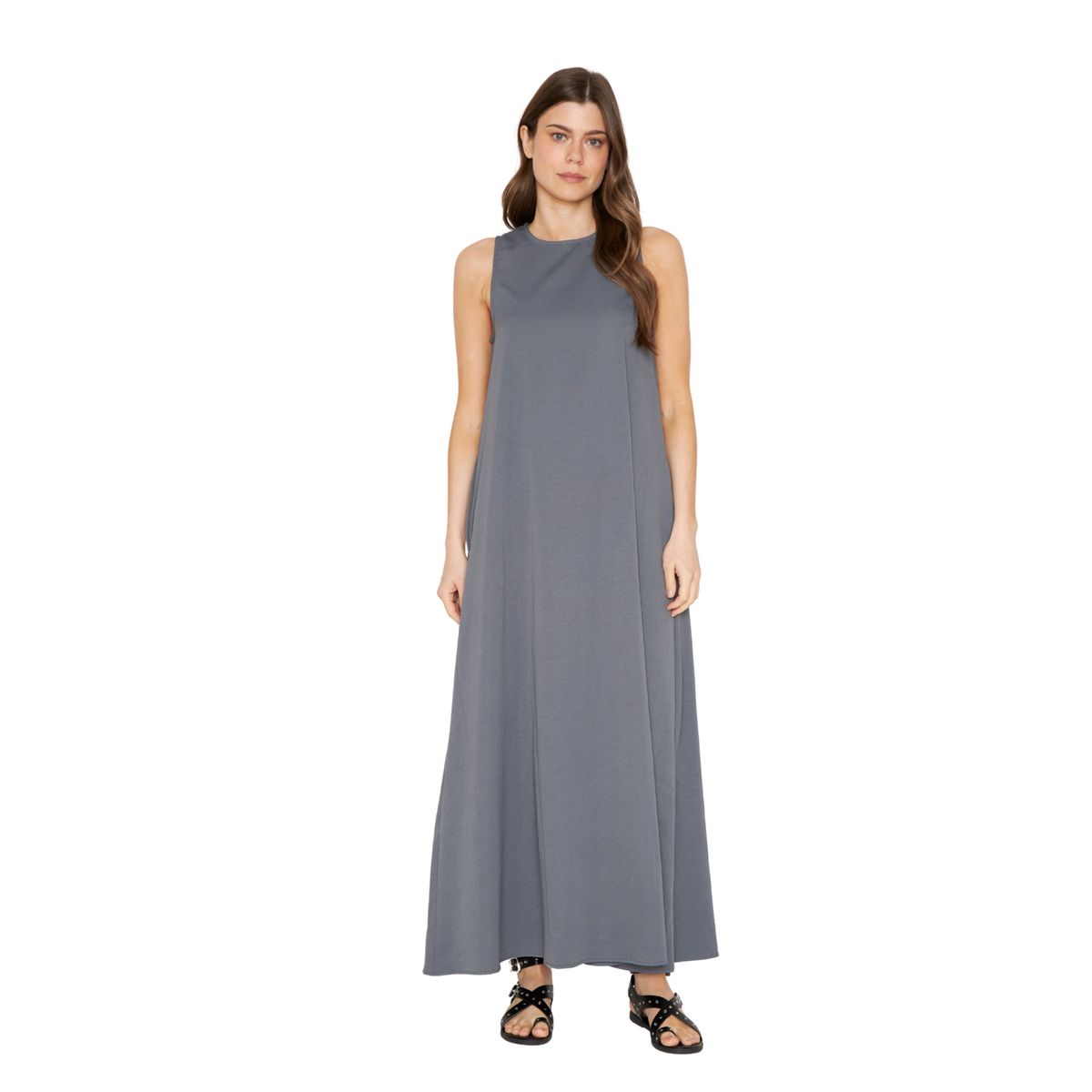 JACINTA TIENDA - Vestido Elena Largo gris Jacinta Tienda