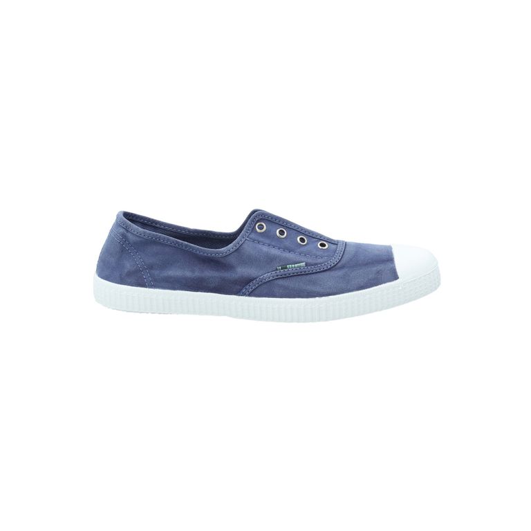 Zapatilla Algodón Orgánico Mujer Greece Azul