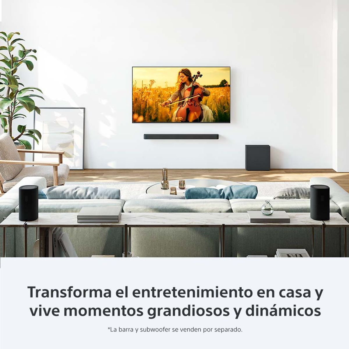 SONY - Bocinas traseras inalámbricas 100 W Theatre Rear 8 Sony