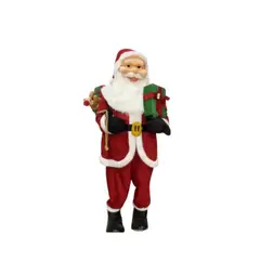 GENERICO - Muñeco Papá Noel Rojo 2.5 mts Viejo Pascuero Gigante Exterior Navidad