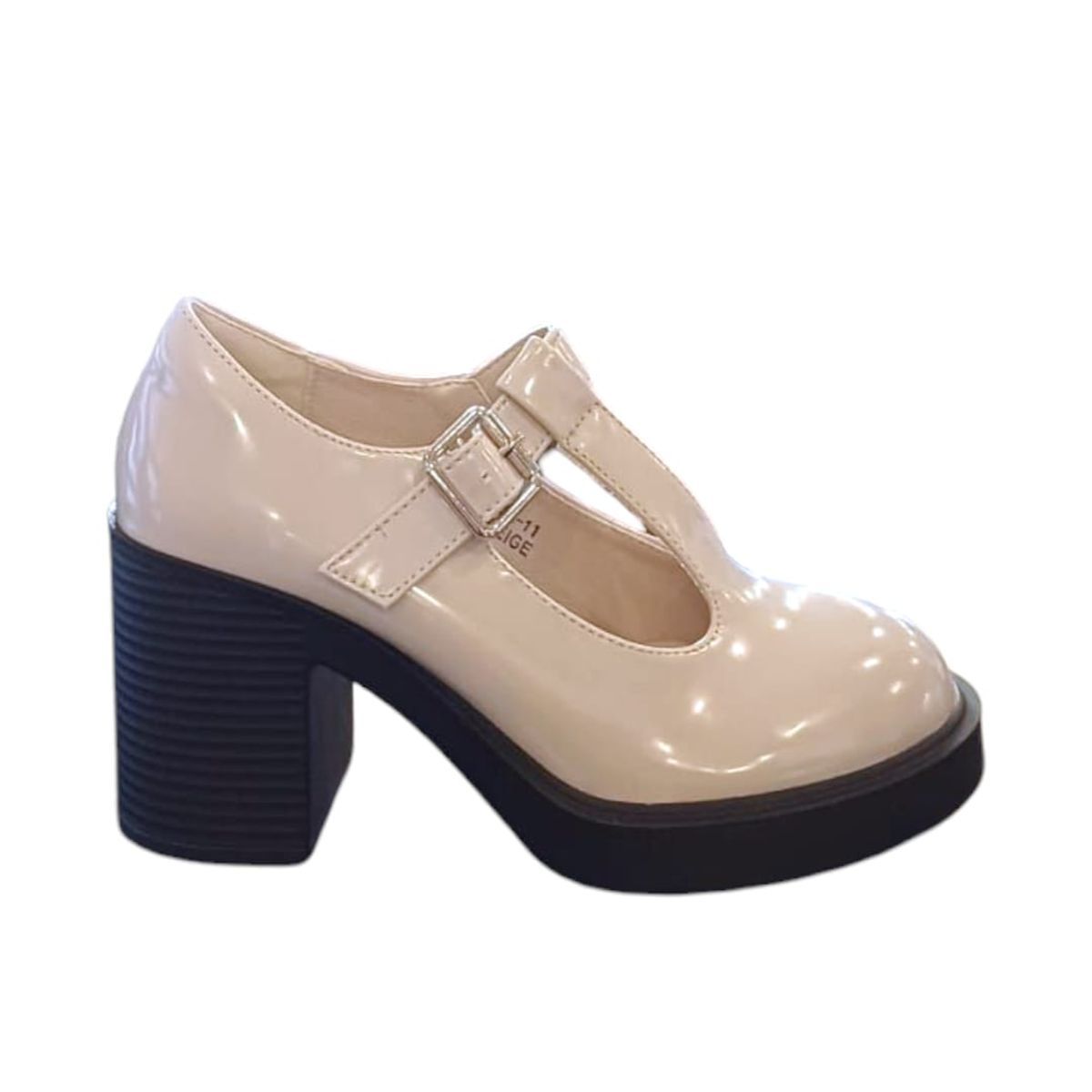 HERIEL - Zapato Beige Taco Mujer