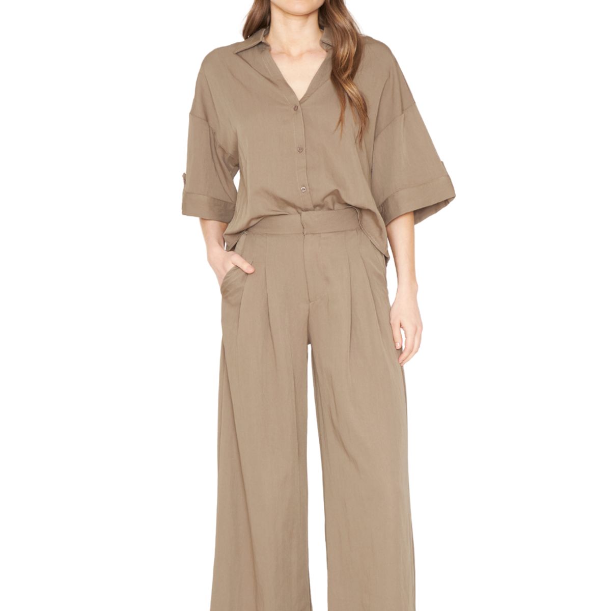 JACINTA TIENDA - Pantalón Elena café Jacinta Tienda