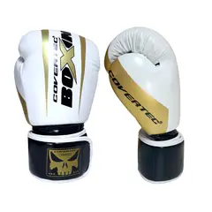 COVERTEC - Guante box combat blanco dorado 10 oz
