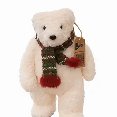 WAKESHOME - Adorno De Árbol De Navidad Oso Peluche Navideño