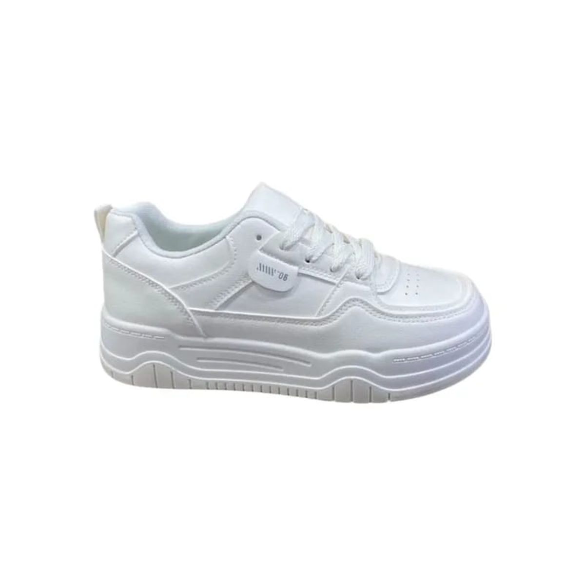 HERIEL - Zapatilla Blanca Plataforma Mujer