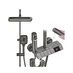 GENERICO - Ducha Columna Moderna Digital 4 Funciones Llave Botones