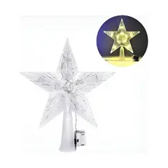 GENERICO - Estrella Para Árbol De Navidad 15cm Calida