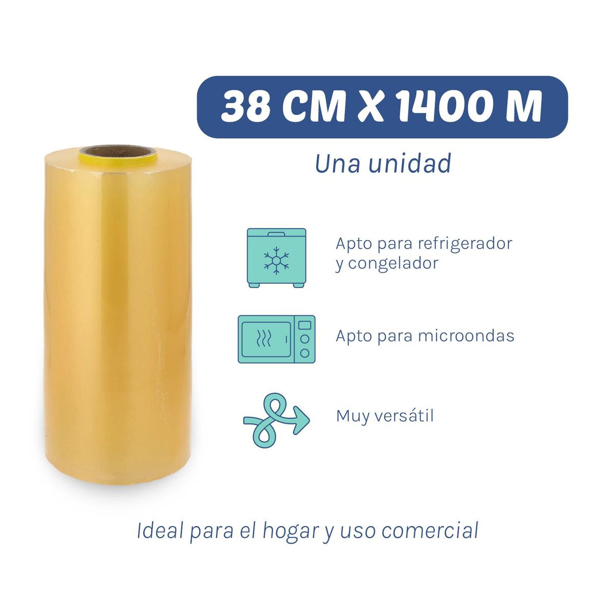 GENERICO - Alusa Film de Alimentos Tía Clarita 38cm*1400m - 1 ud