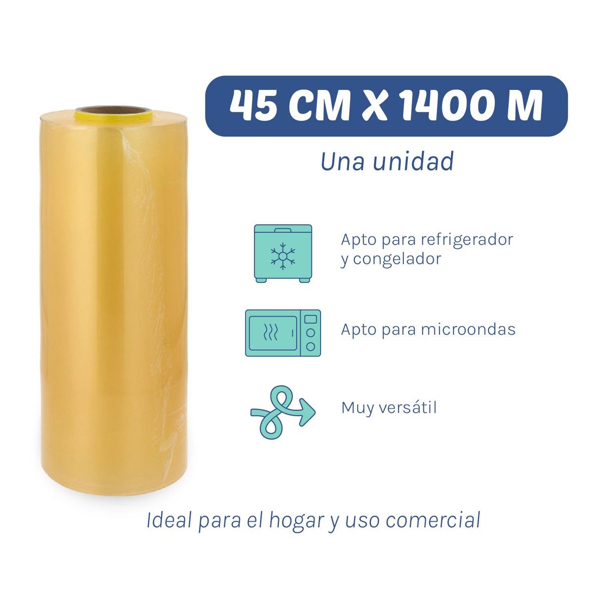 GENERICO - Alusa Film de Alimentos Tía Clarita 45cm*1400m - 1 ud