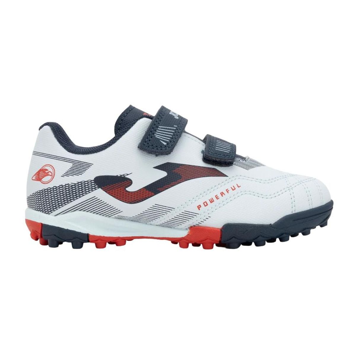 JOMA - Zapatilla Fútbol Turf Kids Powerful Blanco Joma