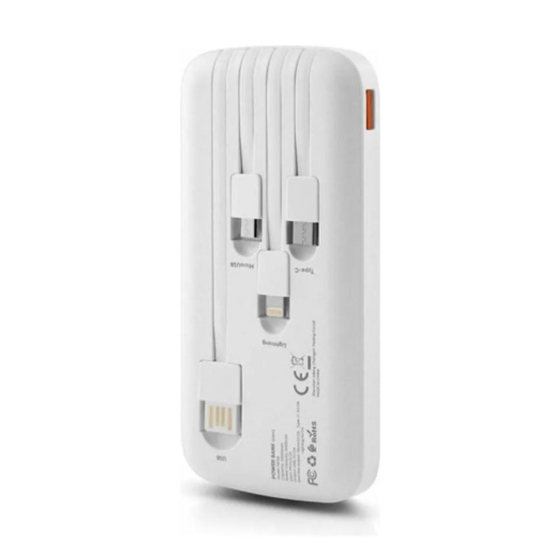 GENERICO - Cargador Batería Portátil 10000mah Cables Incluido Powerbank