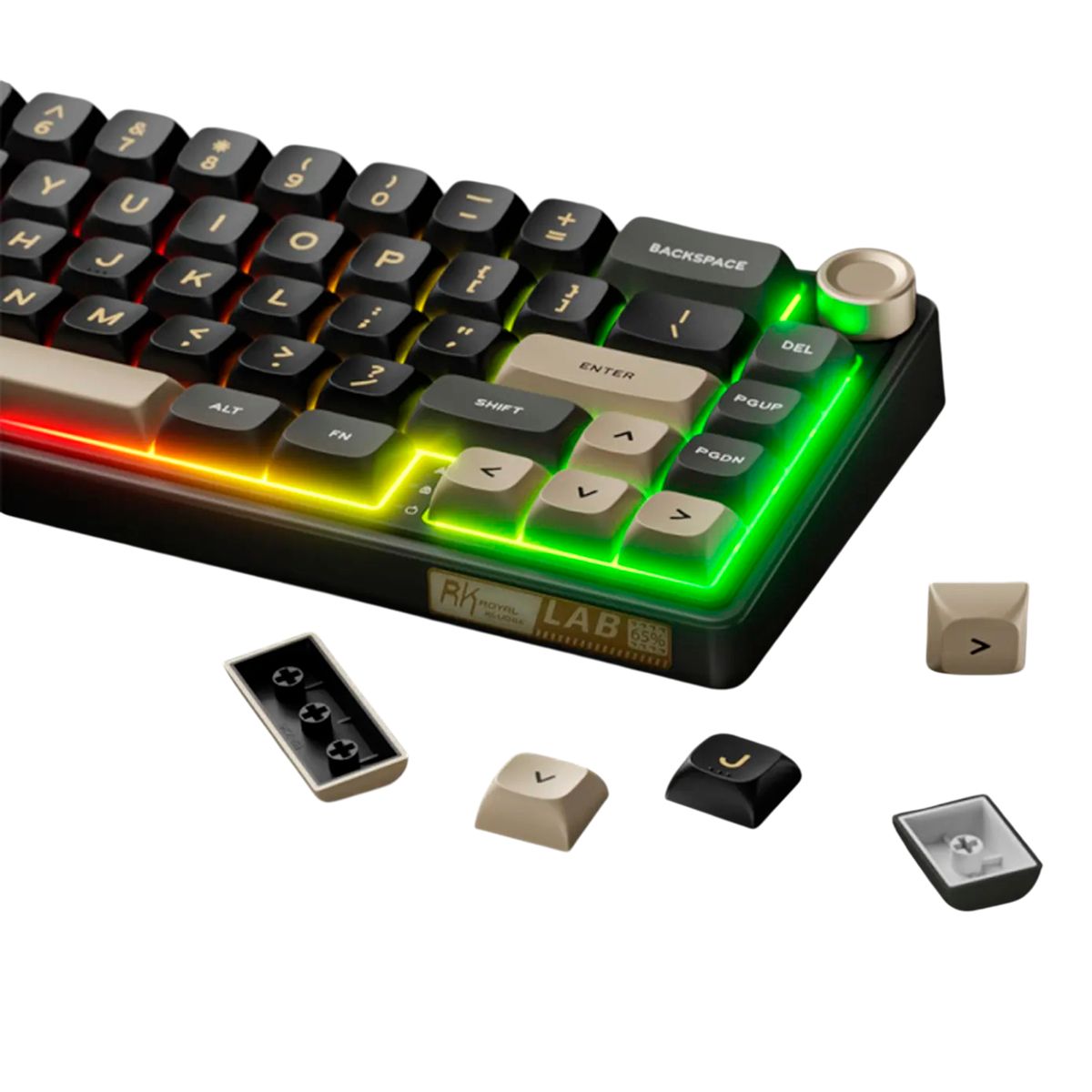 ROYAL KLUDGE - Teclado Mecánico Royal Kludge Rk R65 Phantom Switch Brown