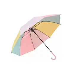 GENERICO - Paragua Infantil Multicolor con Mango Rosa Niña 90 cm