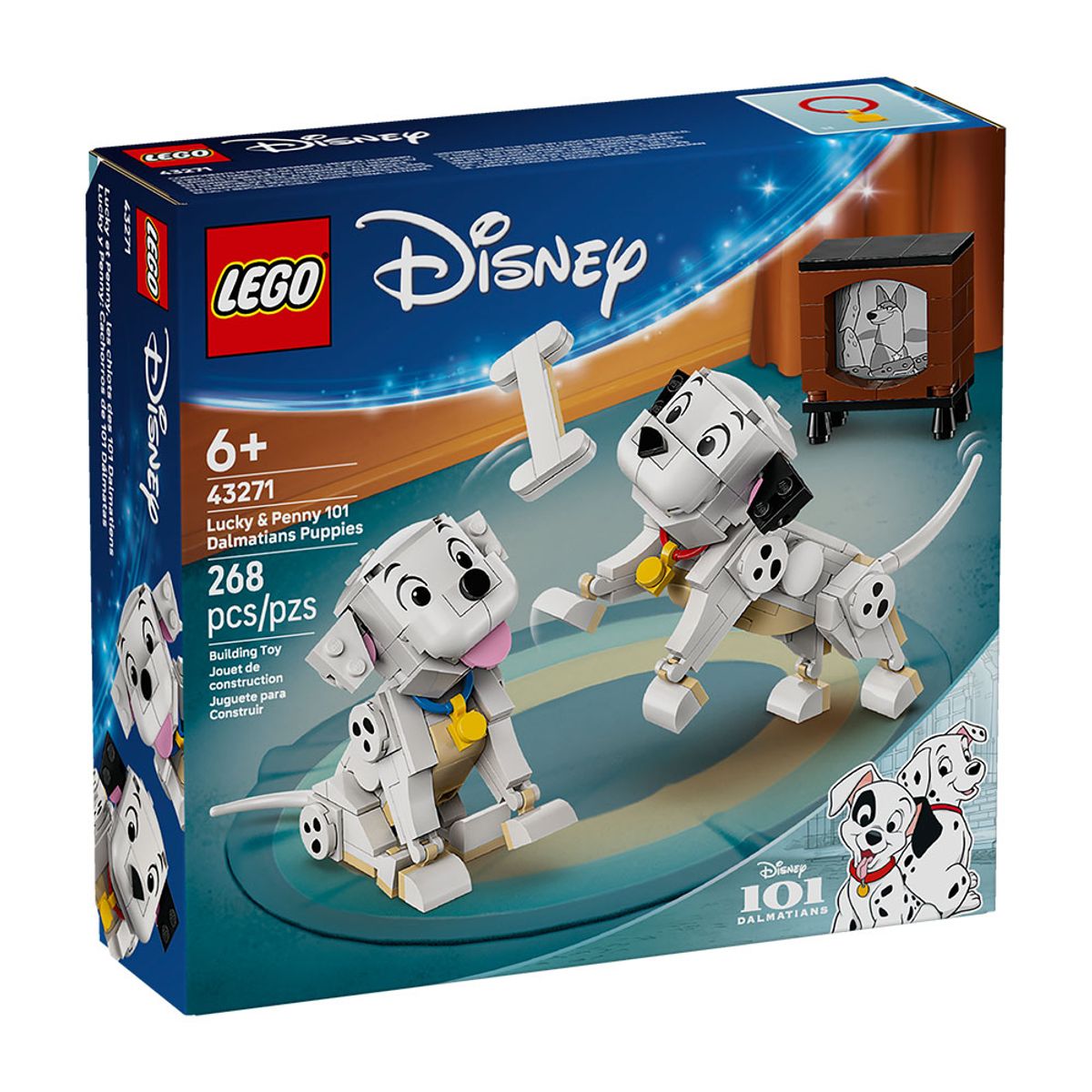 LEGO - LEGO Lucky y Penny: Cachorros de 101 Dálmatas (43271)