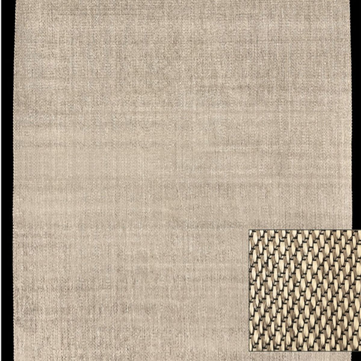 DECORUGZ - Alfombra Vinílica Lavable Palma Borde Negro 160x230