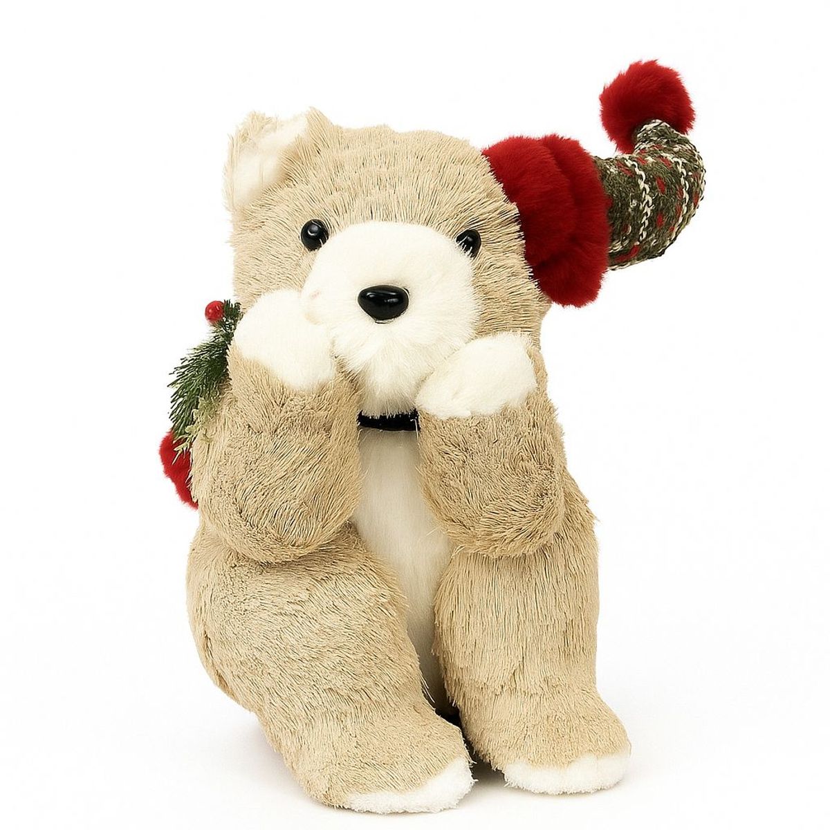 WAKESHOME - Adorno Para Árbol De Navidad Oso Peluche Navideño