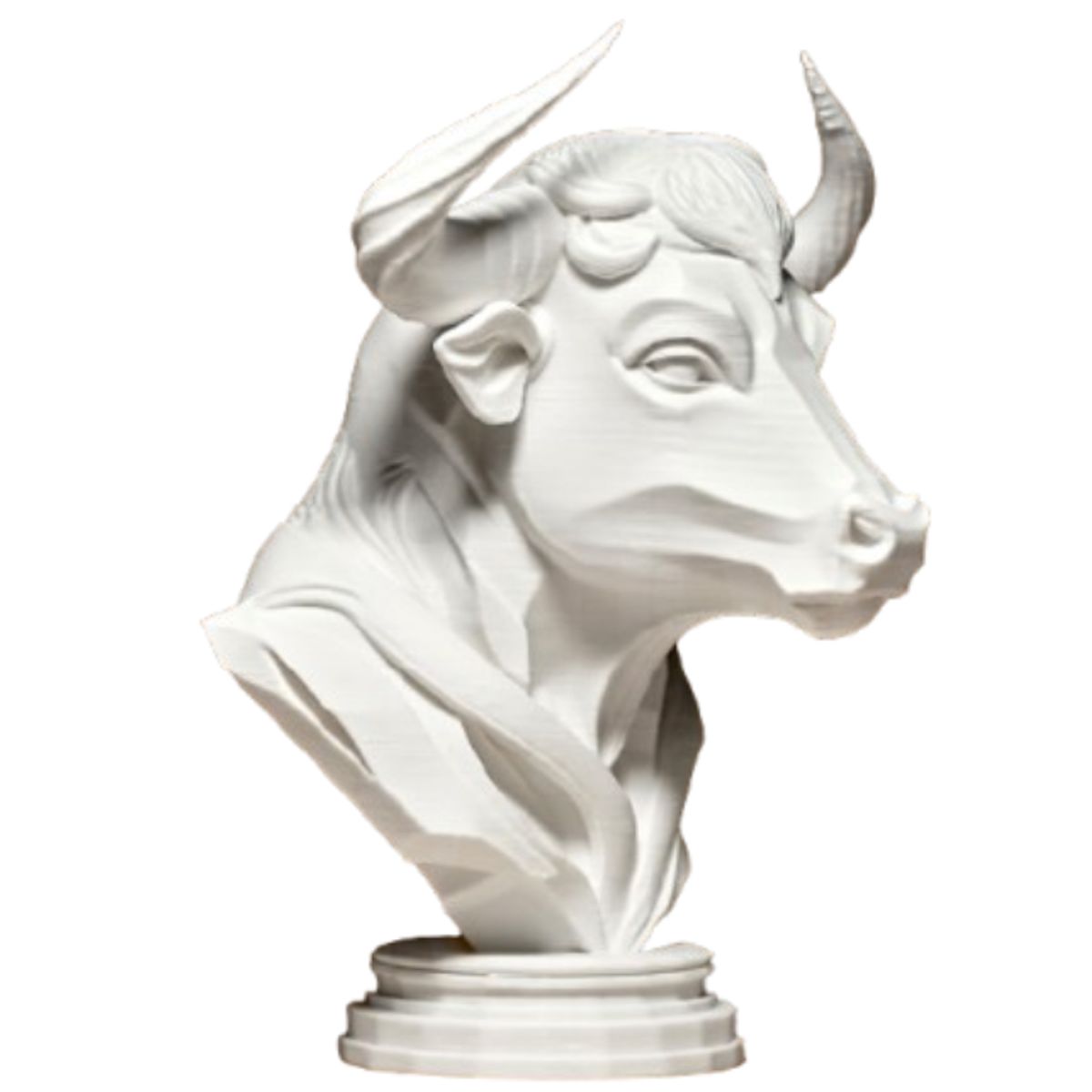 GENERICO - Elegante escultura de toro - Figura decorativa