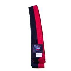 GENERICO - Cinturón Poom Rojo Negro 240 cms TaeSó