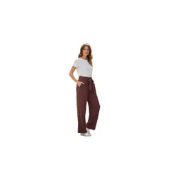 AGW - Pack 3 Pantalones Palazos Tela Mujer Colores Surtidos