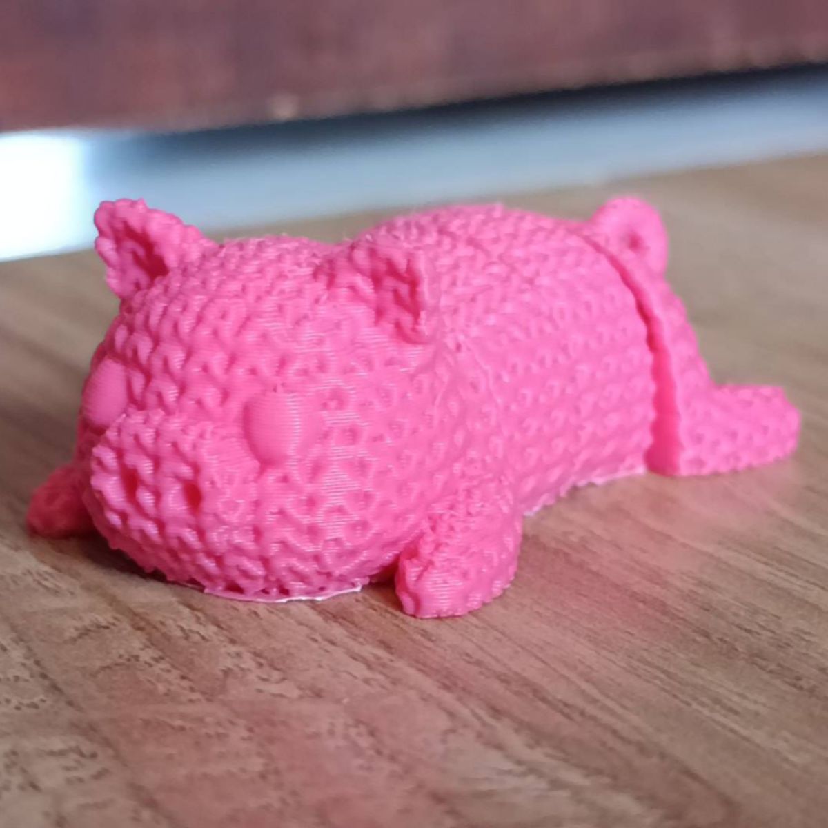 GENERICO - Llavero Flexible de Cerdo Tejido