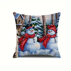 GENERICO - Pack 2 Funda Cojin Navidad 45x45 Cm Cuadrada