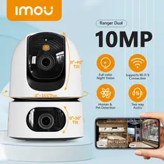 IMOU - Cámara De Seguridad Ranger Dual 5+5mp Doble Lente Color