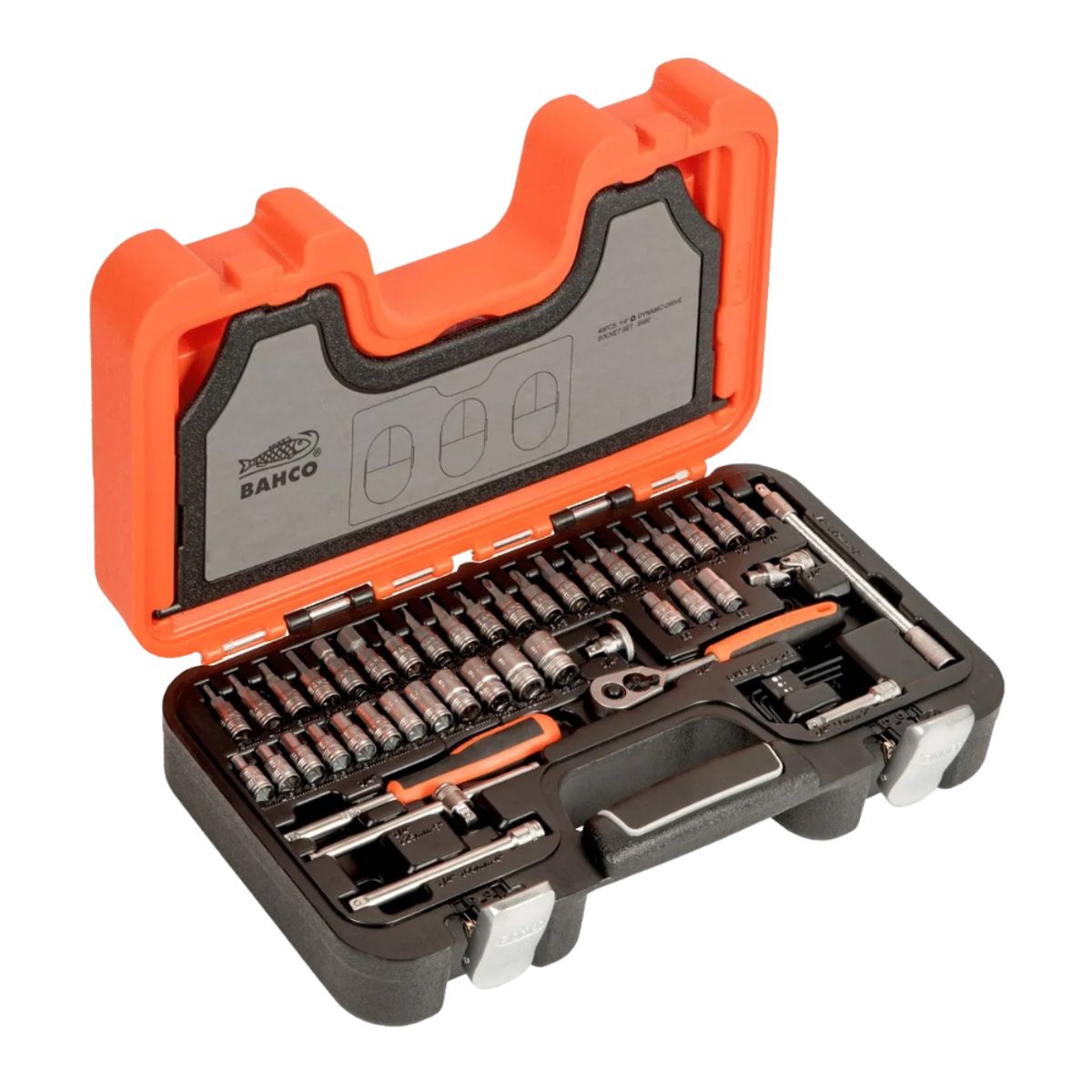 BAHCO - Juego De 46 Herramientas Dados Y Puntas 1/4 S460 Bahco