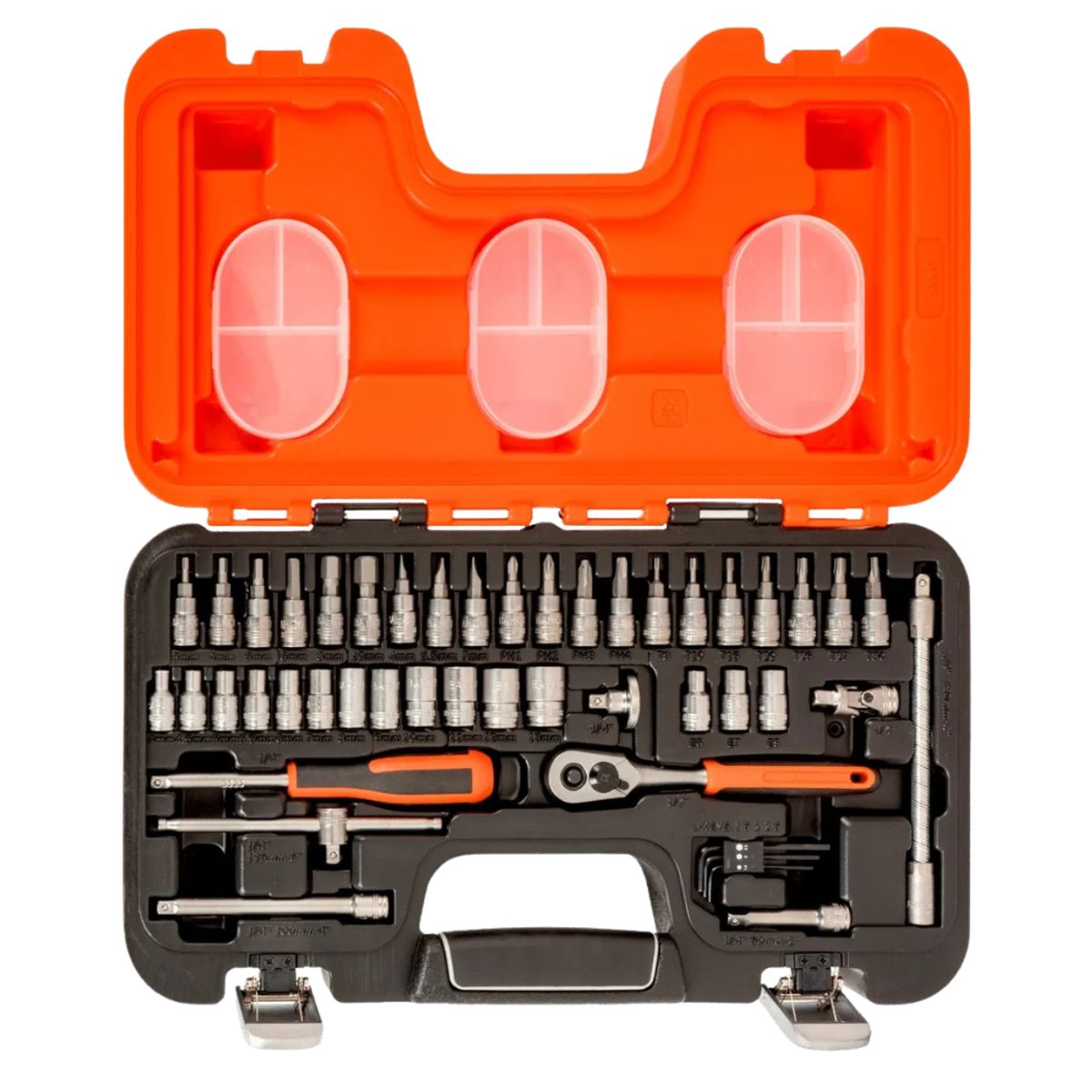 BAHCO - Juego De 46 Herramientas Dados Y Puntas 1/4 S460 Bahco