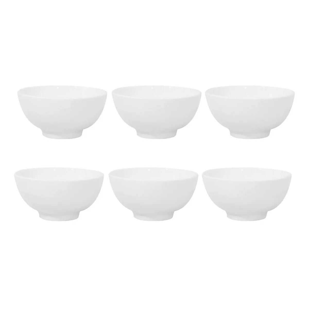 HALLEN - Pack 6 bowls blancos ideal postre 11,5cm