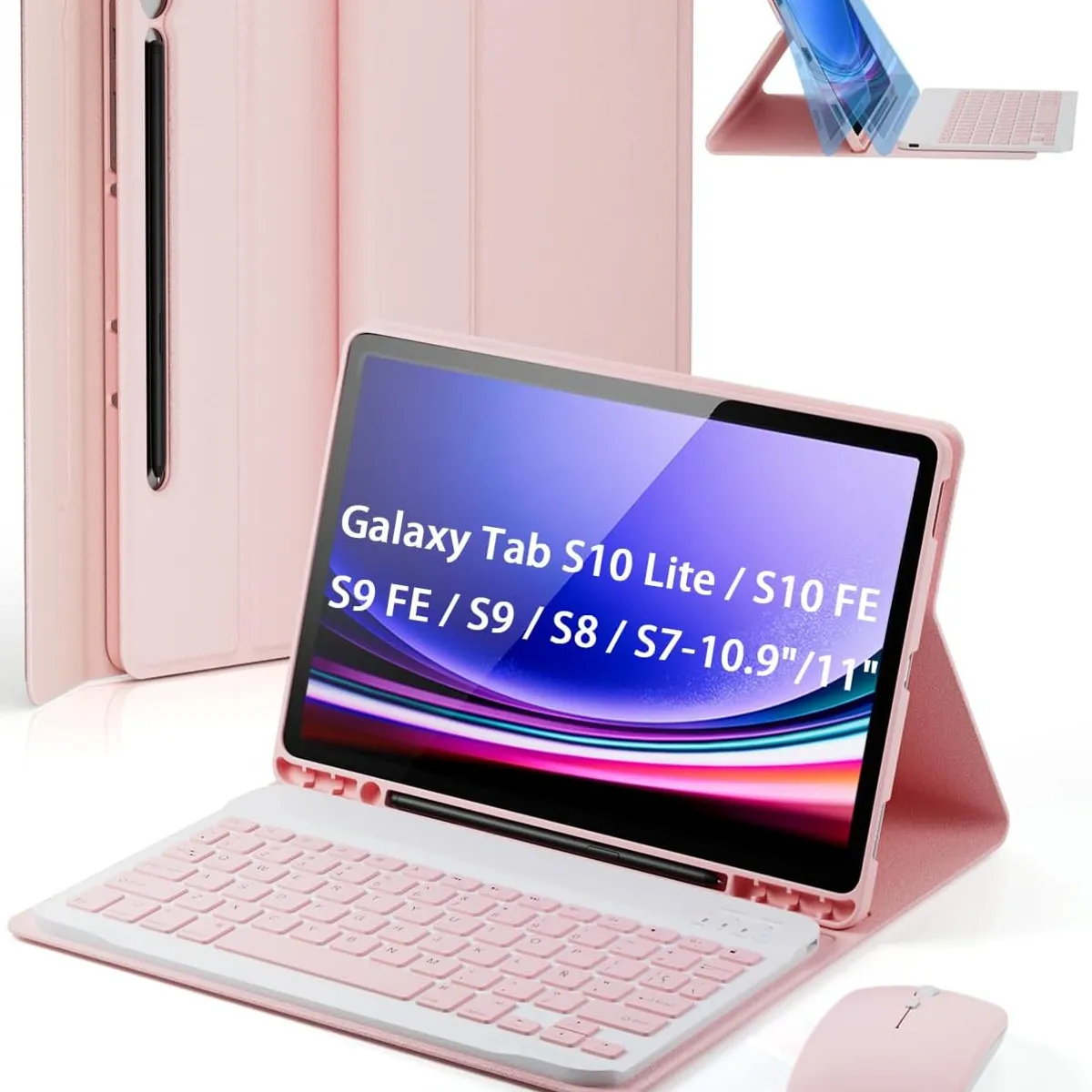 PUREPOWER - Funda Teclado de Español Ñ para Samsung S10Lite y S10FE y S9FE S9 S8