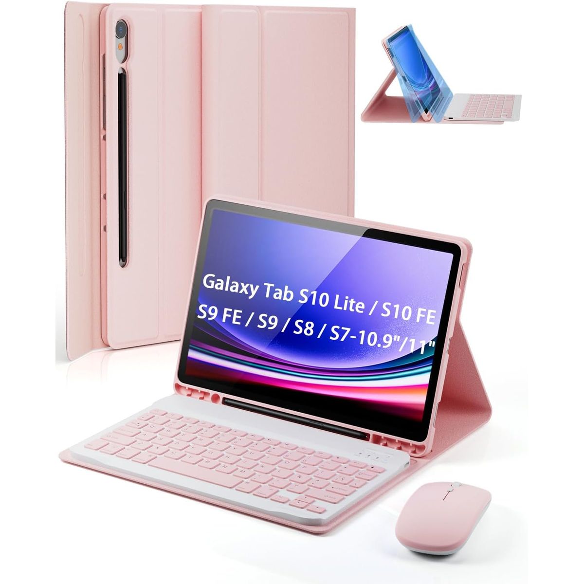 PUREPOWER - Funda Teclado de Español Ñ para Samsung S10Lite y S10FE y S9FE S9 S8