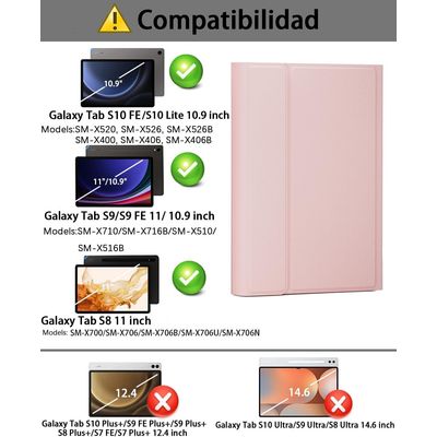 Imagen 2 del producto Funda Teclado de Español Ñ para Samsung S10Lite y S10FE y S9FE S9 S8