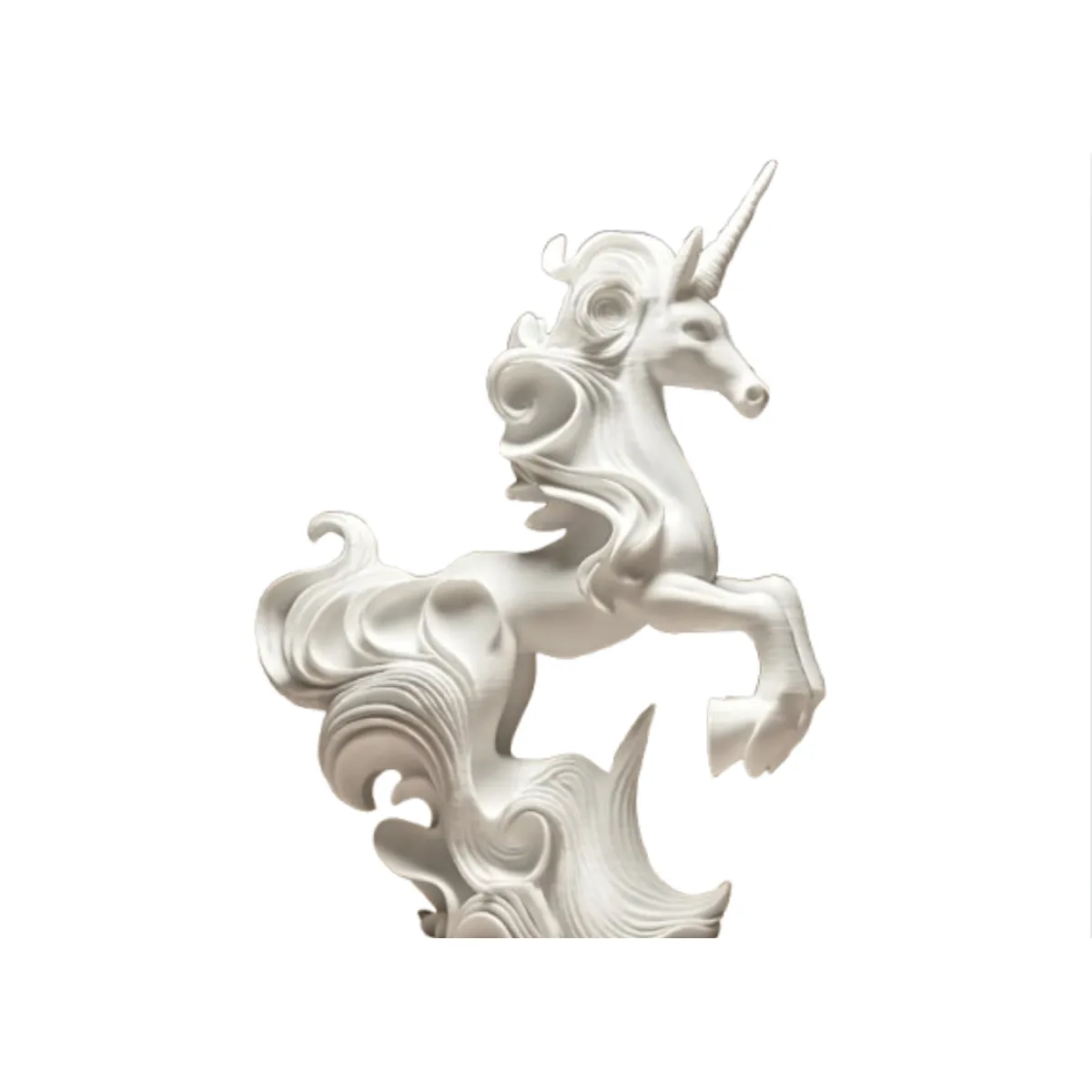 GENERICO - Escultura Elegante de Unicornio - Figura decorativa
