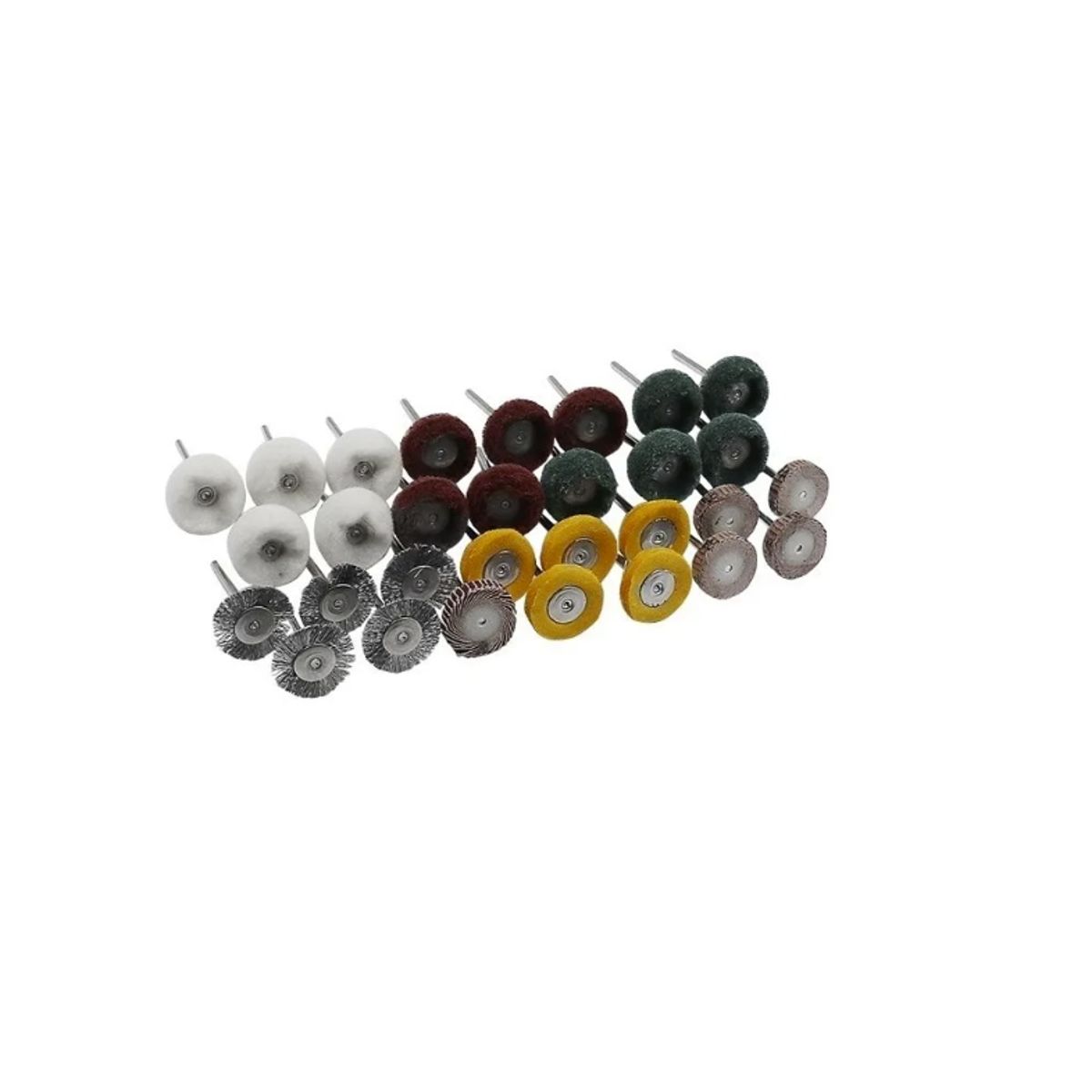 GENERICO - Set 30 Cepillos Pulido 1/8  Herramienta Rotativa