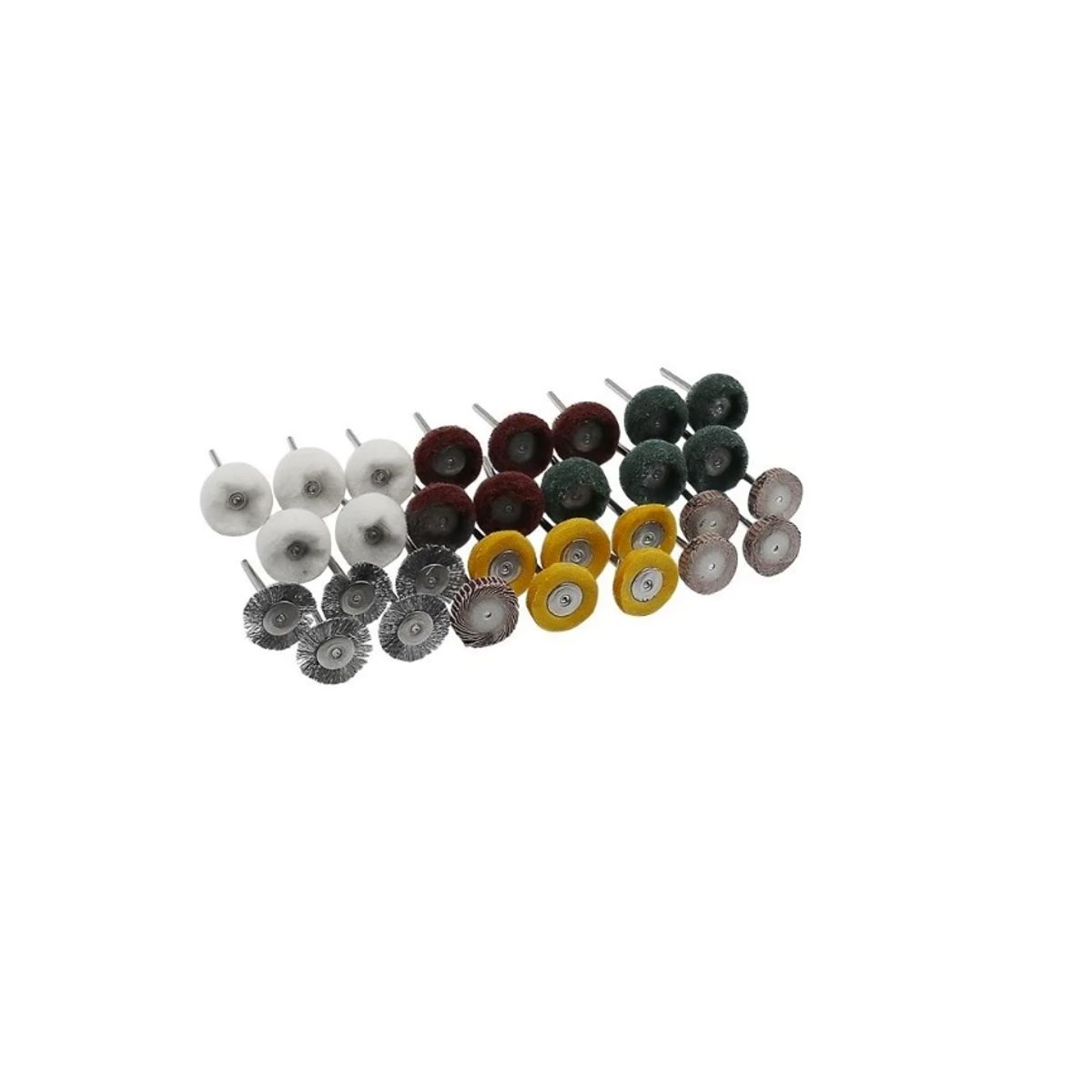 GENERICO - Set 30 Cepillos Pulido 1/8  Herramienta Rotativa