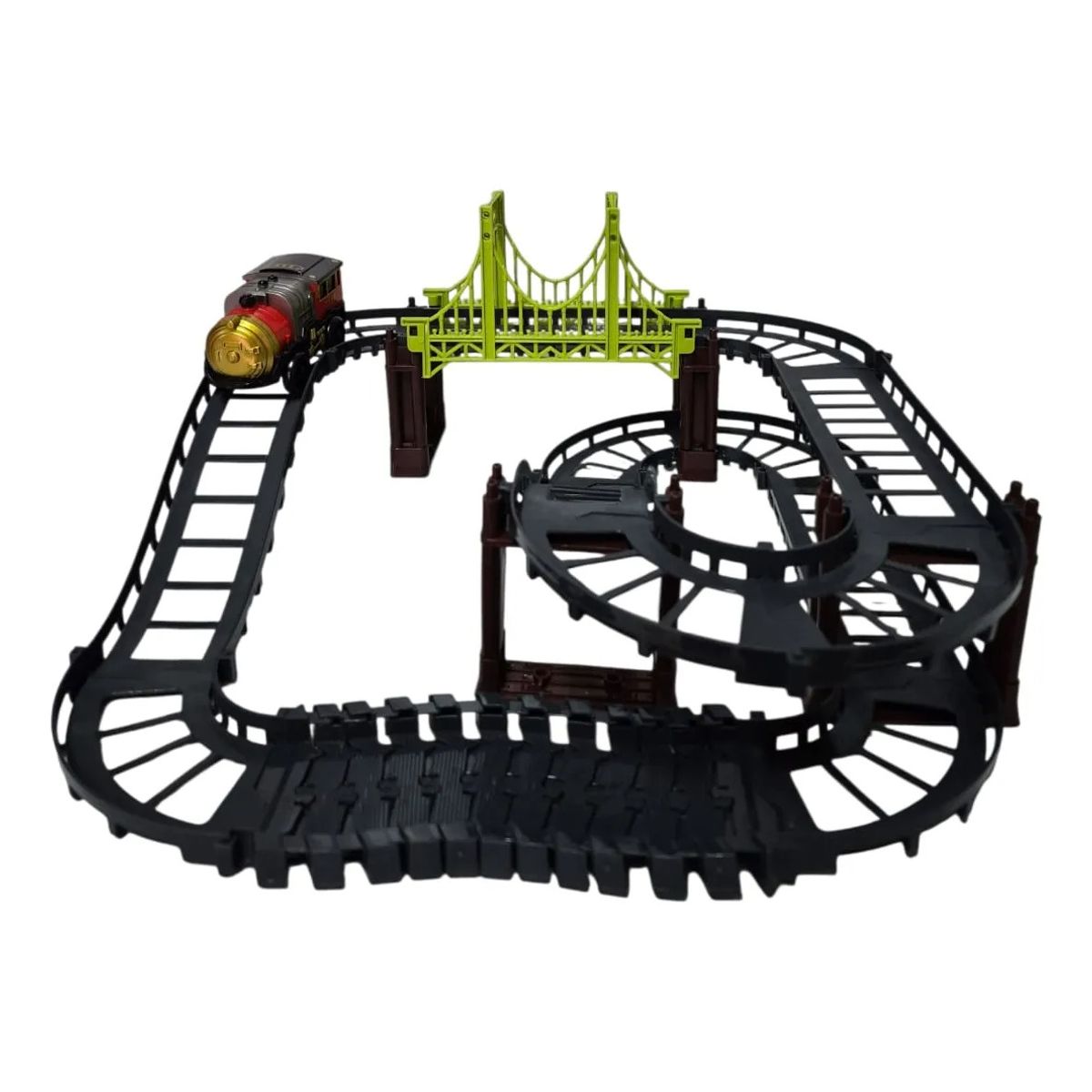 GENERICO - Pista de tren eléctrico Armable Clásico