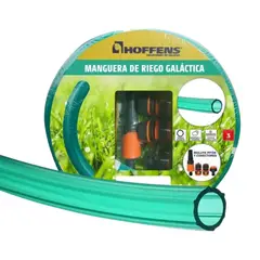 HOFFENS - Kit Manguera + Accesorio Galactica 1/2"15Mts Verde