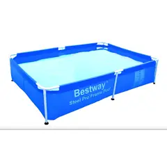 GENERICO - Piscina Rectangular Estructural De 190x130x42cm - Bestway Color Celeste