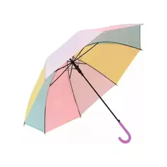 GENERICO - Paragua Infantil Multicolor con Mango Rosa Niña 90 cm