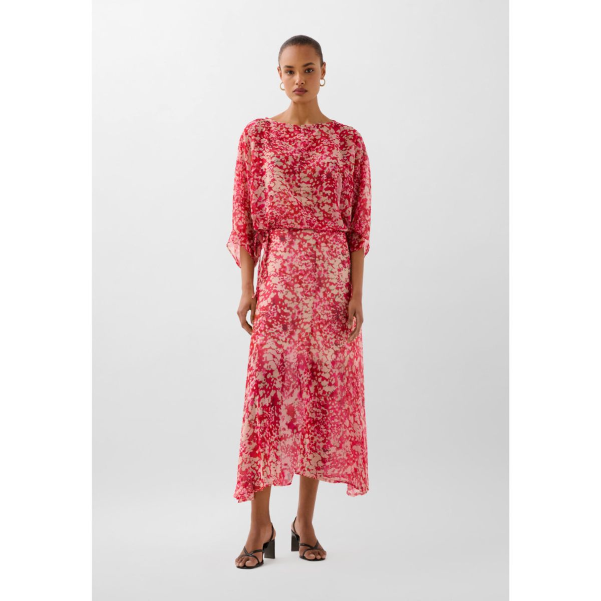 SCALPERS - FALDA ESTAMPADA VOLANTES