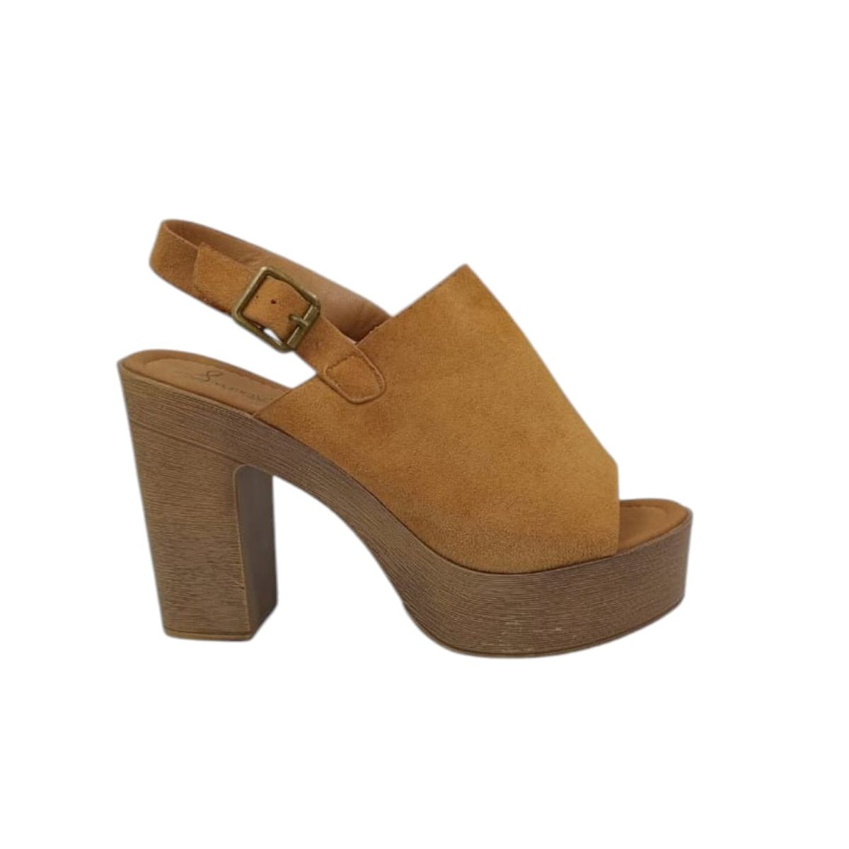 HERIEL - Sandalia Camel Plataforma Mujer