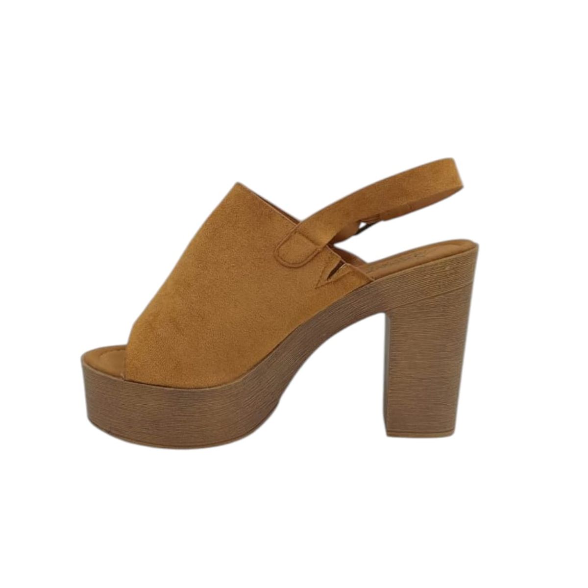 HERIEL - Sandalia Camel Plataforma Mujer