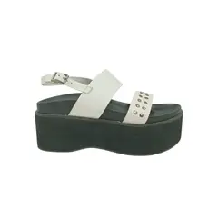 HERIEL - Sandalia Blanca Plataforma